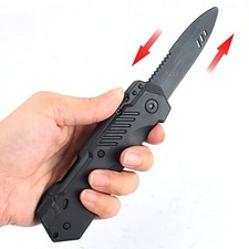 4pcs Retractable Fake Knife Slim Toy Weapon Plastic Prop Dagger Trick Blade for