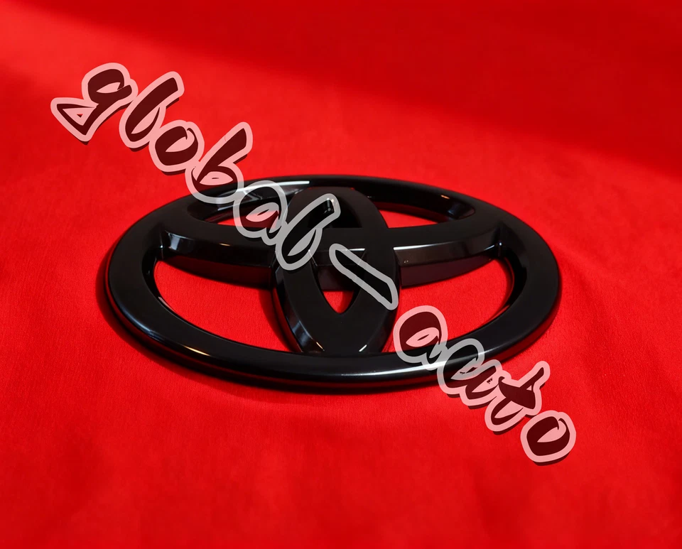 1pcs Gloss Black Out Logo Overlay Emblem for Camry Highlander Rav4 Corolla Yaris Foto 4 de 4