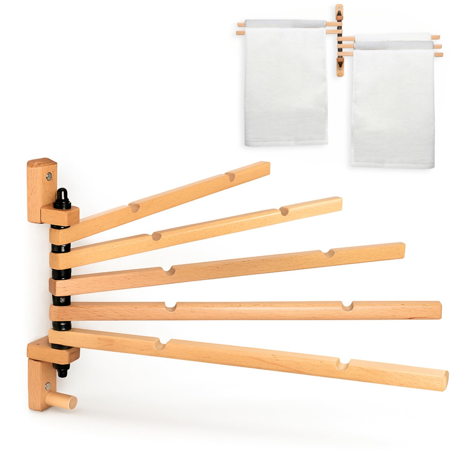 Rack - Clothes Drying Rack Wall Mounted - Crafted With Rusti
