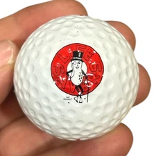 3 Mr. Peanut Lifesavers Candy Advertising Collectible Vintage Logo Golf Balls