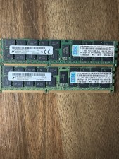 Lot of 2 Micron 16gb 2rx4 pc3l-12800r Server RAM modules