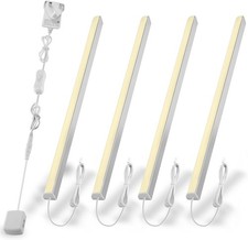 Cefrank LED Shelf Lights for Display Showcase, 4X 31cm V-Shape Led Strip Lights