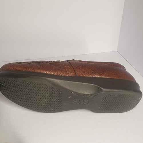 Women's SAS Simplify Brown Leather Slip-On Cusion Comfort Shoes Size 8.5 - 第 12/13 張圖片