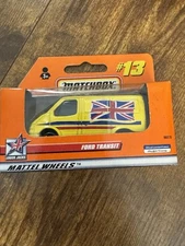 1999 Matchbox UNION JACKS #13 FORD TRANSIT YELLOW - In Sealed Box NIB