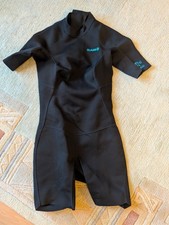 DECATHLON Neopren Shorty Surfen Damen 100 1,5mm schwarz Olaian Schwimmanzug