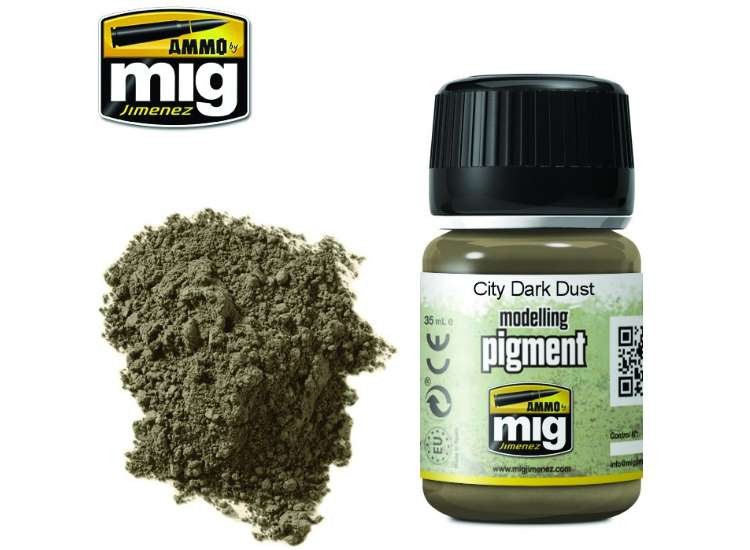 Ammo Mig 3028 35ml Pigments - City Dark Dust
