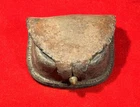 ORIGINAL CIVIL WAR ERA SOLDIER'S CARTRIDGE BOX BY MAKER E. GAYLORD - CHICAGO