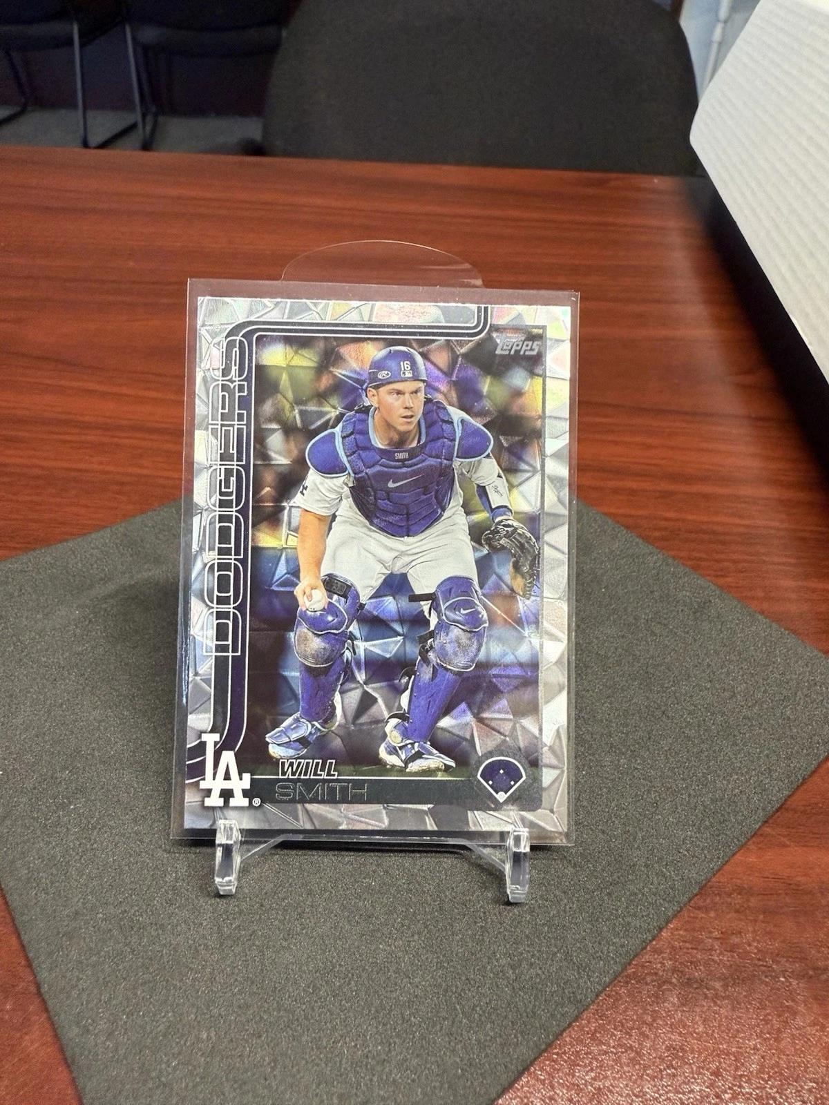 2025 Topps Series 1 Diamante Foil #212 Will Smith Los Angeles Dodgers QA01