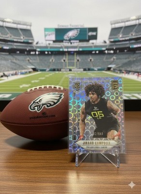  2025 Panini Donruss Elite Jihaad Campbell Rookie Lavender /649 Eagles 