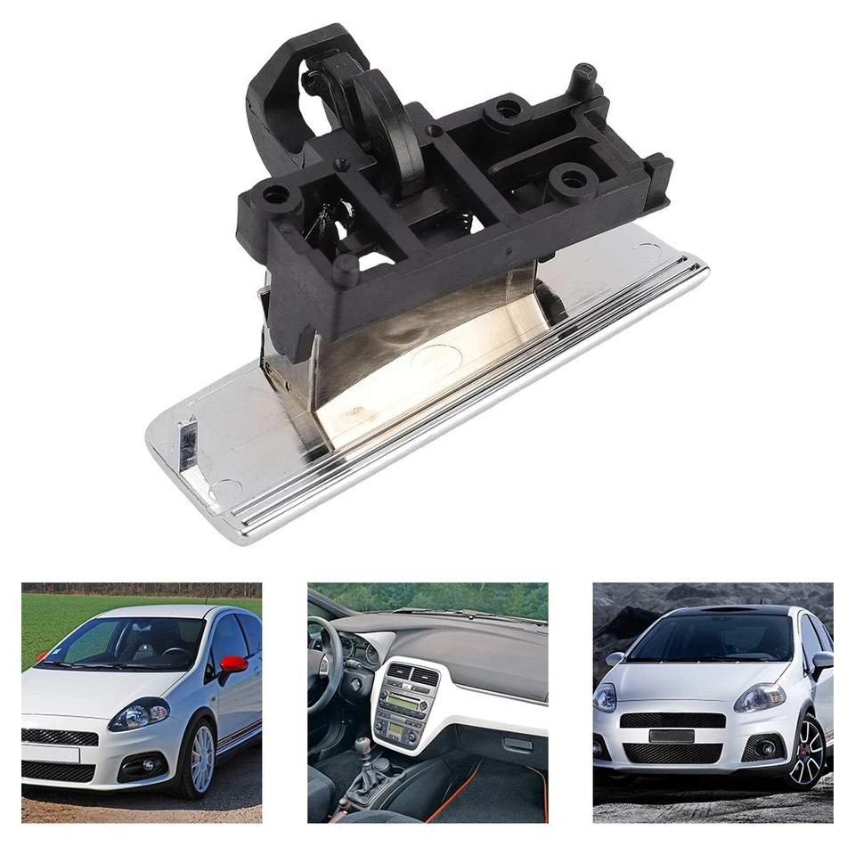 Chrome Glove Box Handle Catch for Fiat Punto 199 2006 2019 Aftermarket Part - Image 4 of 4