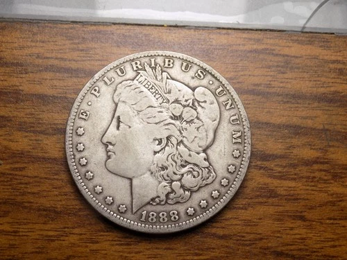 MORGAN SILVER DOLLAR 1888 O NICE AU+ ORIGINAL BETTER DATE 90% SILVER DOLLAR