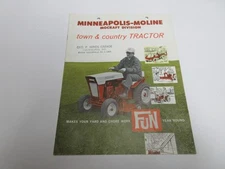 Minneapolis Moline Town & Country Tractor Color Brochure 100 model (1963) 8 Page