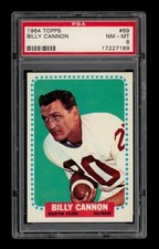 1964 Topps Set-Break # 69 Billy Cannon PSA 8 NM-MT