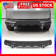 New Steel Front Bumper w/Skid Plate For 2024-2025 Tesla cybertruck Powder Coater