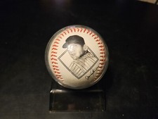 MICKEY MANTLE RP AUTOGRAPHED BASEBALL 40TH ANNIVERSARY 1956 TRIPLE CROWN SEASON