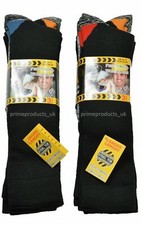 Mens Work boots Cushion Sole long Socks Reinforced Toe Mens Work Socks Size 6-11
