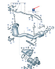 New SKODA SUPERB MK3 Exhaust System Control Line 04E131582D