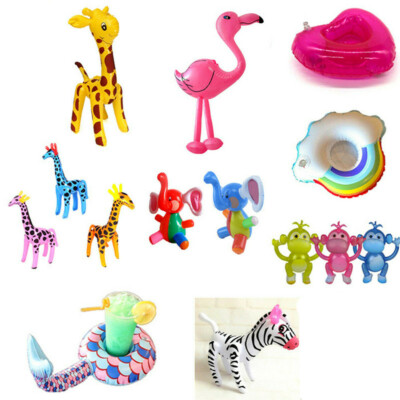 Inflatable Animal Party Decor Kid Swimming Float Pool Beach Blow Up Toy Gift