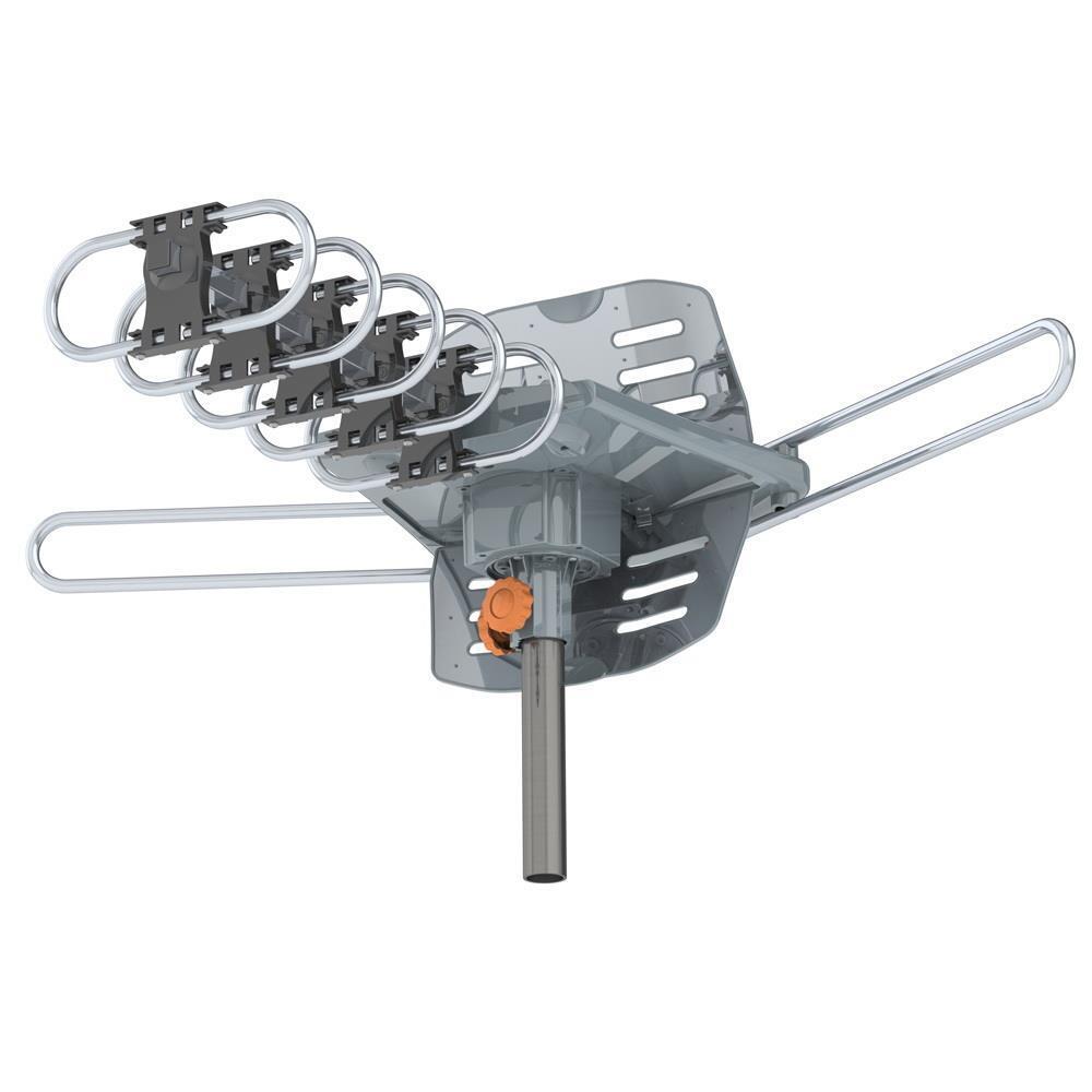 4K HDTV Antenna 150-Mile Range with 360° Rotation & Remote for UHF VHF Signals