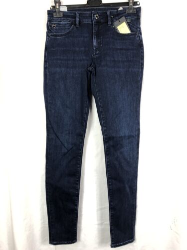 Mavi Womens Jeans Adriana Mid-Rise, Super Skinny Blue Ink Soft Super Shape W27 L2 - Picture 1 of 4