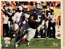 Derrick Brown Signed Auburn Tigers 8x10 Photo JSA