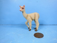 Alpaca Plastic Toy Figurine- Walking Juvenile Alpaca-Used