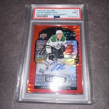 Jason Robertson 2020 U.D. Allure Red Rainbow Auto /299 PSA 9 MINT