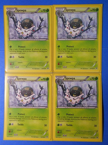 4x Spewpa 14/162, 4x Scatterbug 13/162 Pokemon TCG card XY BREAKthrough NM - Bild 1 von 2