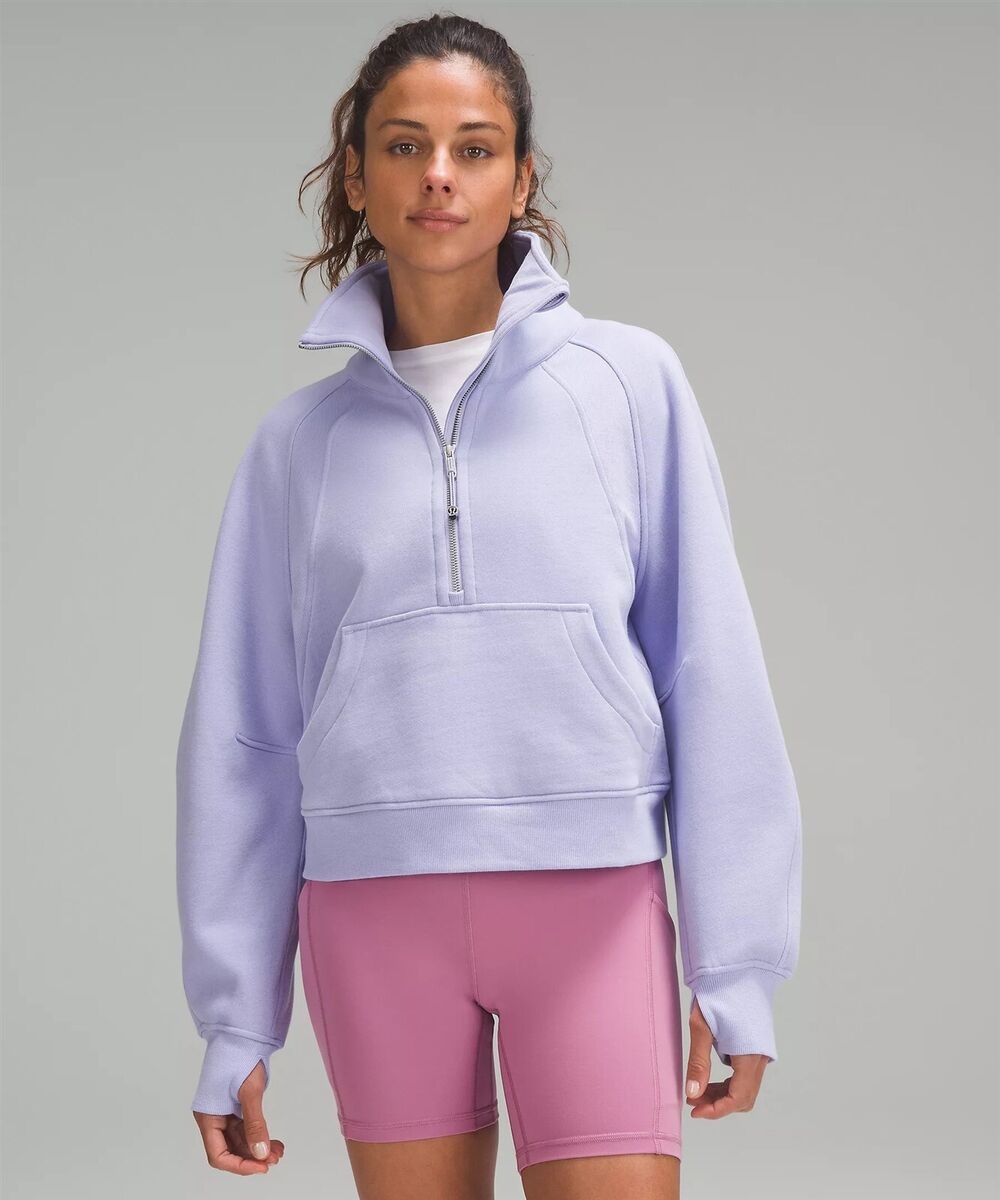 NEW LULULEMON Scuba Oversized Funnel Neck Half-Zip M/L Lilac NEW LULULEMON Scuba Oversized Funnel Neck Half-Zip M/L Lilac