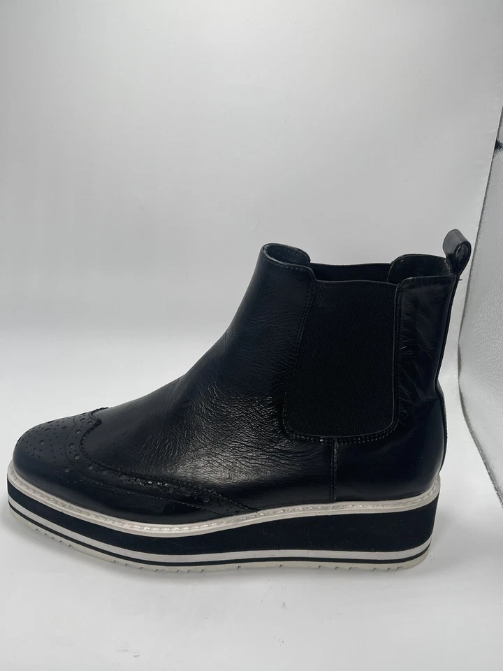 Botín de cuero Silent D Saccur Anthropologie plataforma talla 37 6,5 EE. UU. Foto 2 de 4