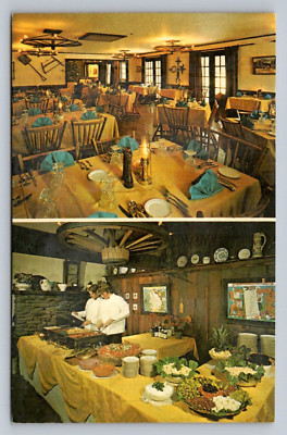Postcard Vermont Killington Summit Lodge Restaurant Dual View Unposted  H259