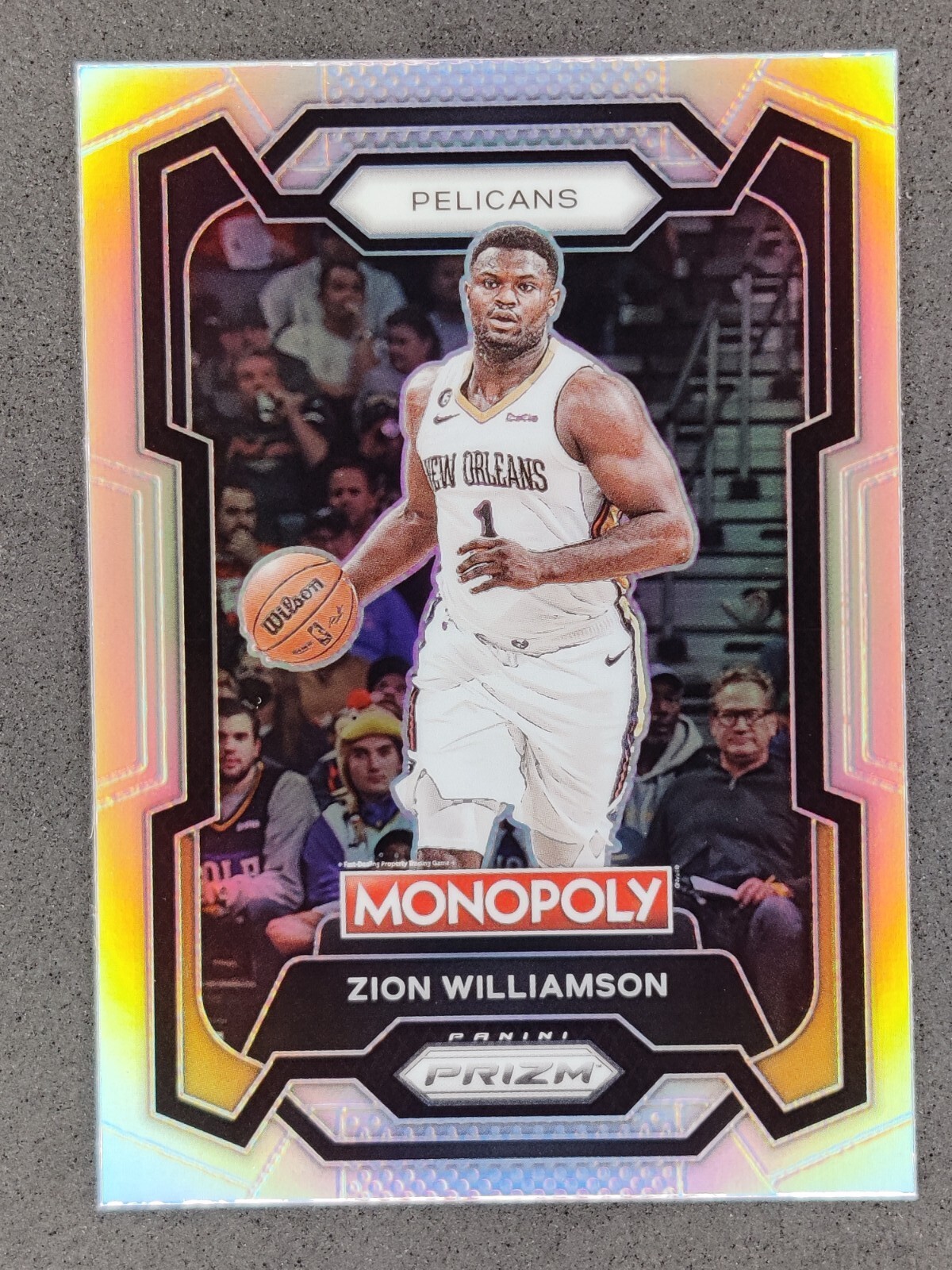 2023-24 Panini Prizm Monopoly ZION WILLIAMSON Silver #55 New Orleans Pelicans