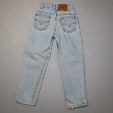 Vtg Boys Kids Little Levis Jeans 7 X 550 Measure 21 Relaxed Blue Light Wash