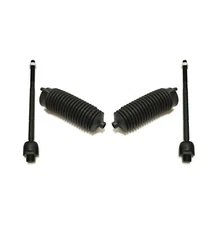 New Inner Tie Rods Steering Rack Bellows Boots 4 Pc for Silverado Sierra 1500