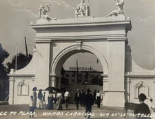 C. 1910 Wamba Carnival Plaza Entrance Toledo Ohio RPPC Real Photo Postcard