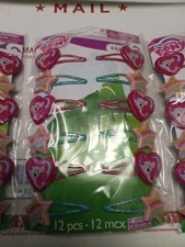 My Little Pony Party Supplies Favors Barrettes  2 Packs Of 12. (24 Total)