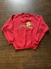 Vintage 90s Santas On His Way Crewneck Sweatshirt Christmas Sweater Adult sz L