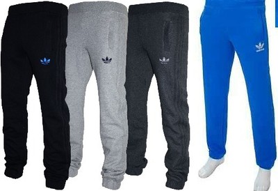 mens adidas cuffed tracksuit bottoms