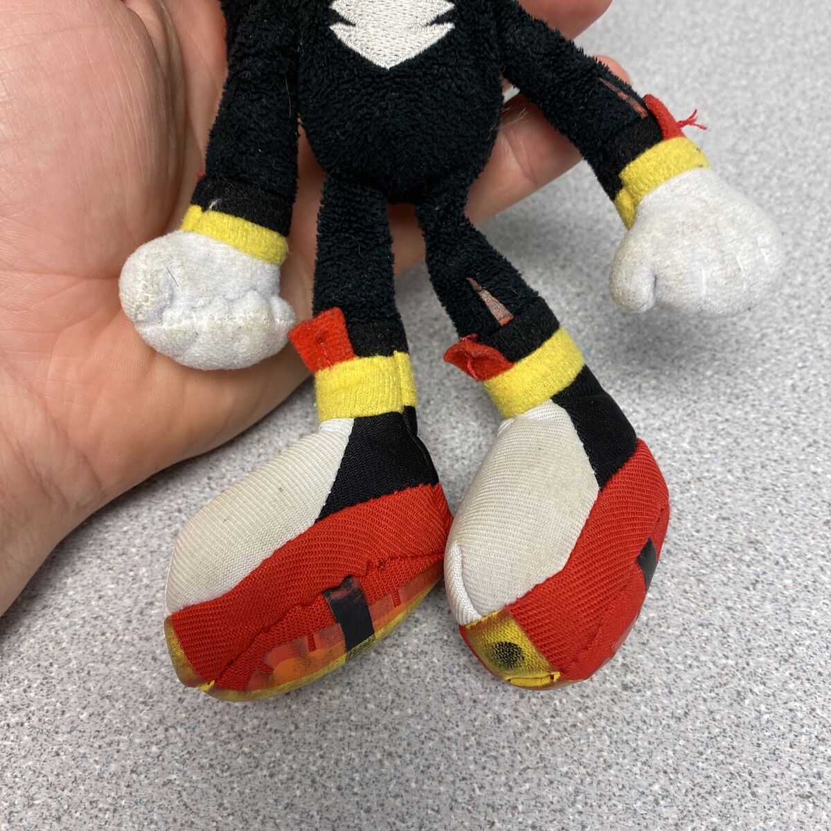 Rare Sonic Boom Hedgehog Shadow Plush Stuffed Animal 8”