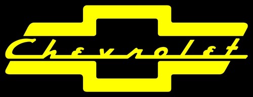 Custom Chevrolet Bowtie With Script Word Vinyl Decal Multiple Colors and Sizes - Picture 20 of 27