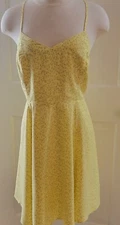 NWT GAP DRESS WOMEN’S  SIZE S  YELLOW  GRAY FLORAL PRINT  SUMMER STRAP DRESS 