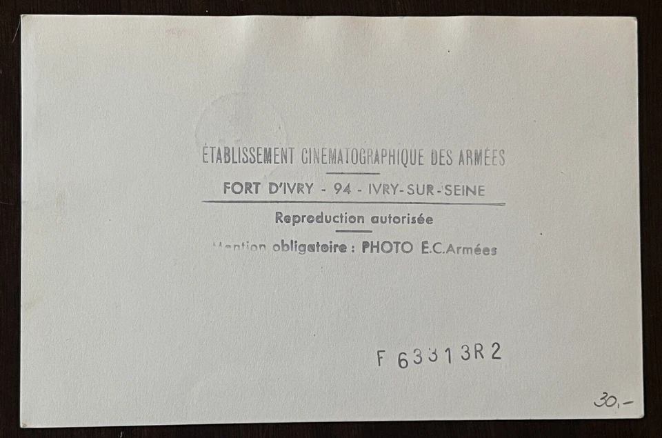 1958 Ejército Establecimiento Cinematográfico Fort D'ivry Seine St. Pierre Postal Foto 3 de 4
