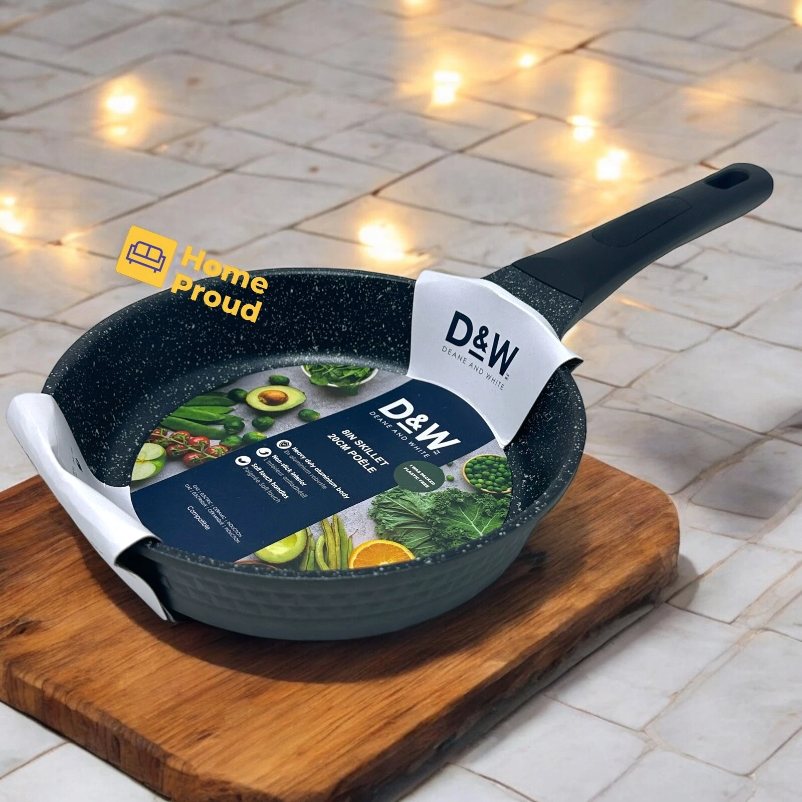 D&W Frying Pan Nonstick FRY Skillet 8 inch Deane&White Premium Kitchen Cookware
Opens in a new windo