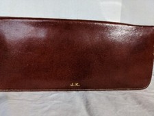Vintage Progressive Travel Accessories Genuine Leather Tie Holder. Zippered