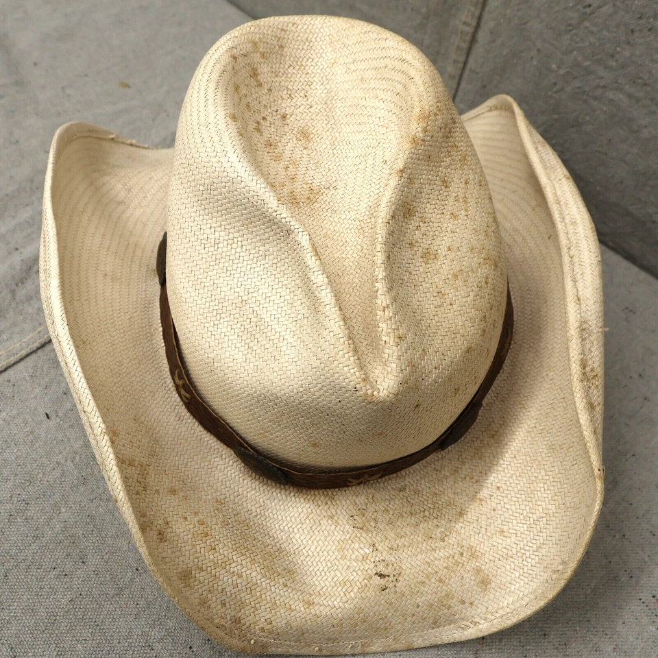 Sombrero de Vaquero De Colección Wrangler Resistente Extra Grande Dodge City Chore Western Foto 4 de 4