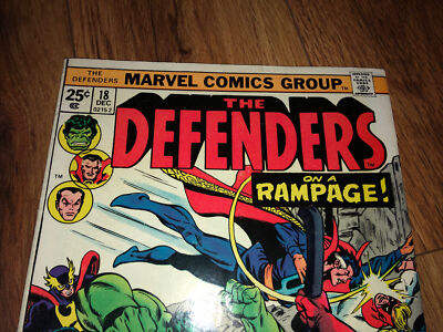 Defenders #18 1st Appearance Wrecking Crew! Rampage! Marvel 1974
