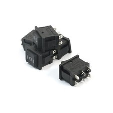 2PCS 6Pin DPDT ON-OFF-ON 3 Position Snap Boat Rocker Switch 6A/250V 10A/125V AC