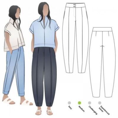 Style Arc Schnittmuster Teddy Designer Hose Größen 18-30