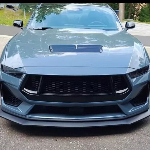 Exterior Car Front Lip Splitter Spoiler Black For Ford Mustang S650 GT 2024 2025 - Picture 3 of 12