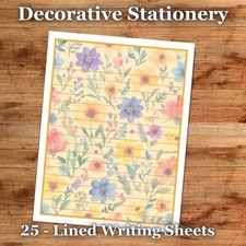 25 Sheets Decorative Paper Letter Writing Paper Color Stationery - Cute 021